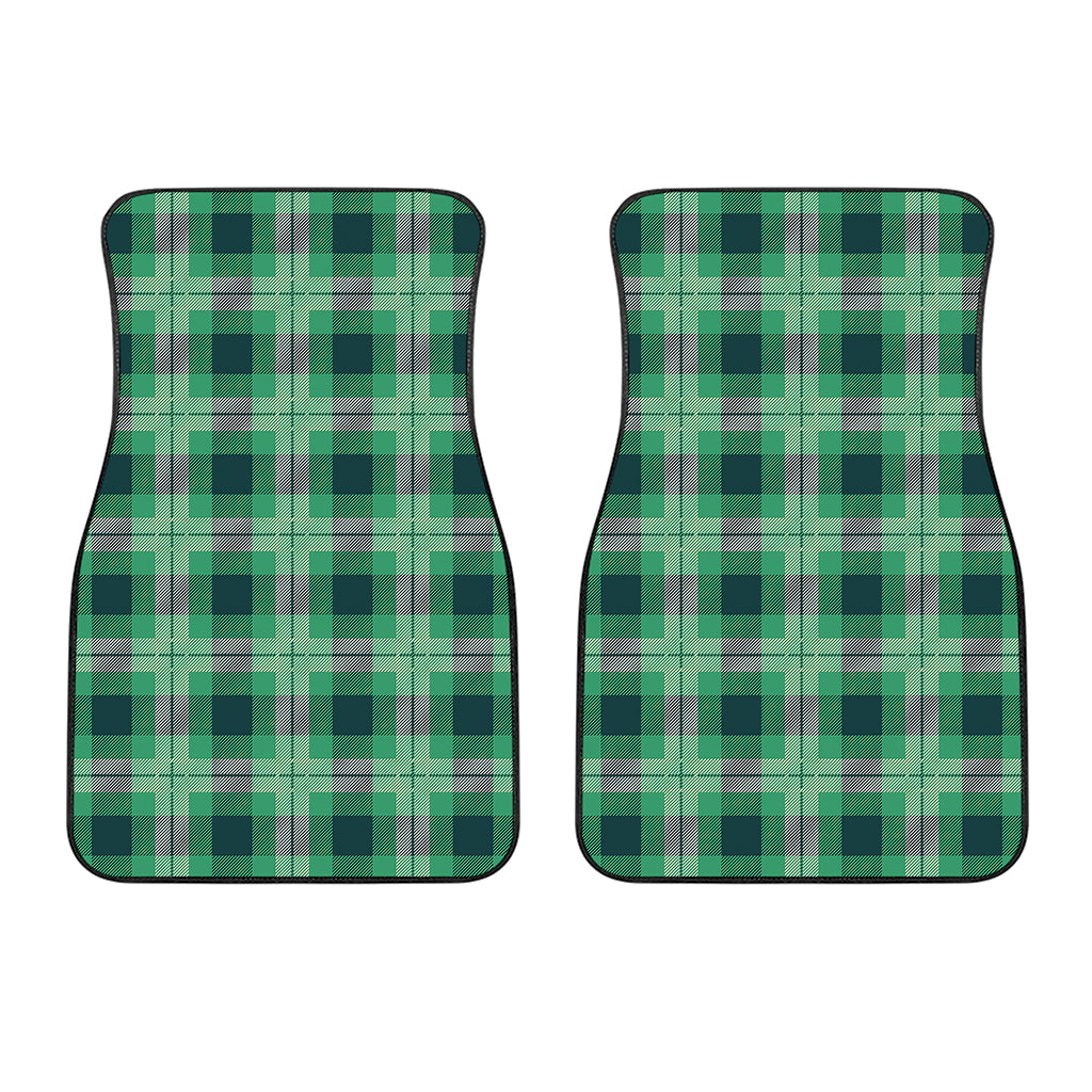 St. Patrick's Day Tartan Print Front Car Floor Mats