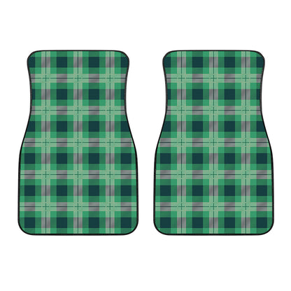 St. Patrick's Day Tartan Print Front Car Floor Mats