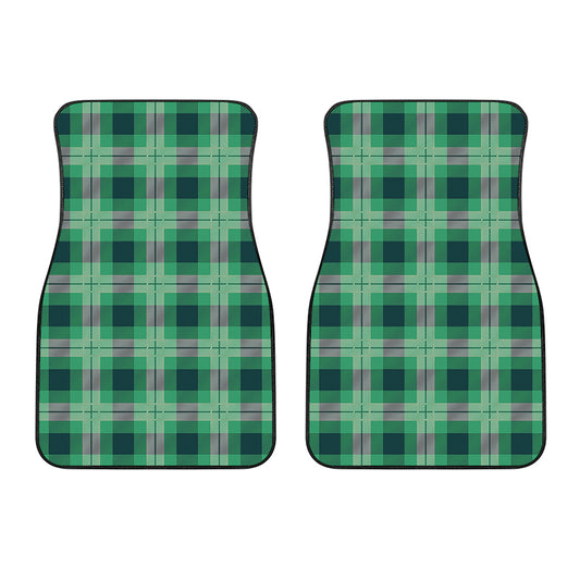 St. Patrick's Day Tartan Print Front Car Floor Mats