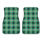 St. Patrick's Day Tartan Print Front Car Floor Mats
