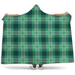 St. Patrick's Day Tartan Print Hooded Blanket