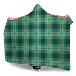 St. Patrick's Day Tartan Print Hooded Blanket