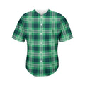 St. Patrick's Day Tartan Print Men's Baseball Jersey