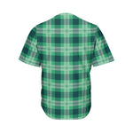 St. Patrick's Day Tartan Print Men's Baseball Jersey