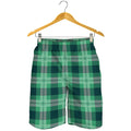 St. Patrick's Day Tartan Print Men's Shorts