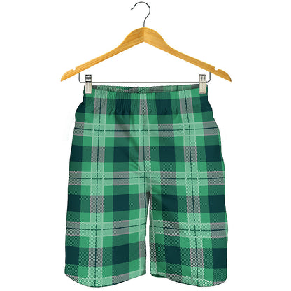 St. Patrick's Day Tartan Print Men's Shorts