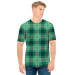 St. Patrick's Day Tartan Print Men's T-Shirt