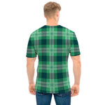 St. Patrick's Day Tartan Print Men's T-Shirt