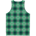 St. Patrick's Day Tartan Print Men's Tank Top