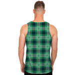 St. Patrick's Day Tartan Print Men's Tank Top