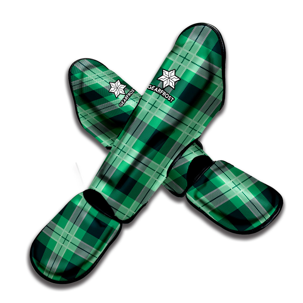 St. Patrick's Day Tartan Print Muay Thai Shin Guard