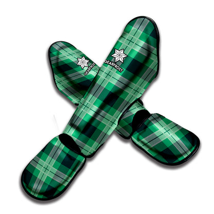 St. Patrick's Day Tartan Print Muay Thai Shin Guard
