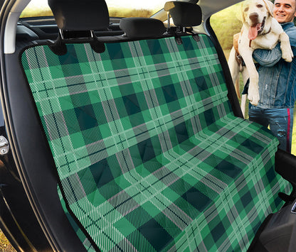 St. Patrick's Day Tartan Print Pet Car Back Seat Cover