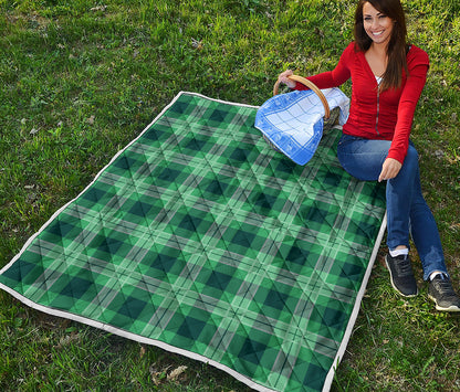 St. Patrick's Day Tartan Print Quilt
