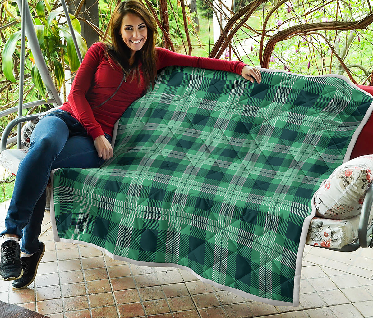 St. Patrick's Day Tartan Print Quilt