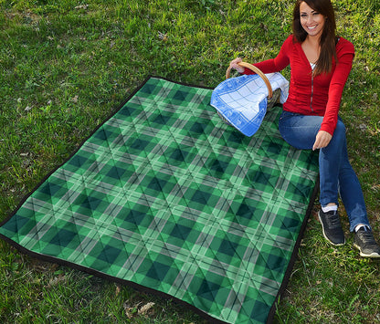 St. Patrick's Day Tartan Print Quilt