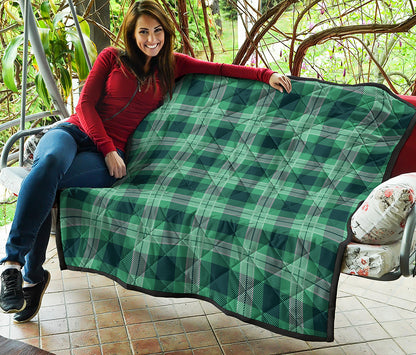 St. Patrick's Day Tartan Print Quilt