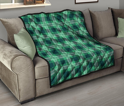 St. Patrick's Day Tartan Print Quilt