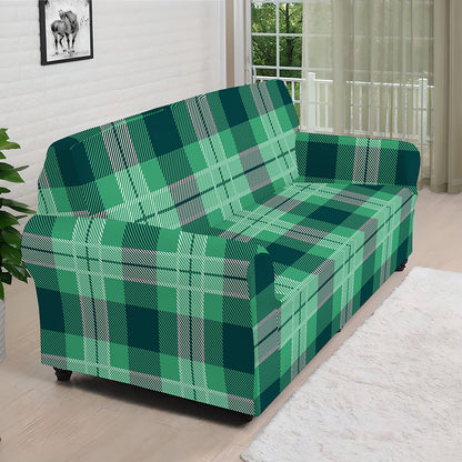 St. Patrick's Day Tartan Print Sofa Cover