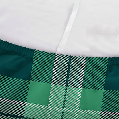 St. Patrick's Day Tartan Print Sofa Cover