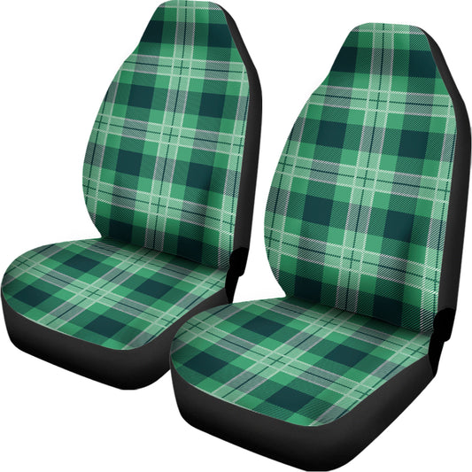 St. Patrick's Day Tartan Print Universal Fit Car Seat Covers