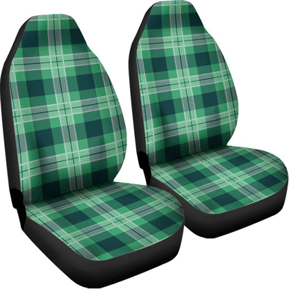 St. Patrick's Day Tartan Print Universal Fit Car Seat Covers
