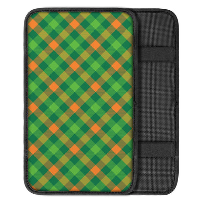St. Patrick's Day Buffalo Pattern Print Car Center Console Cover