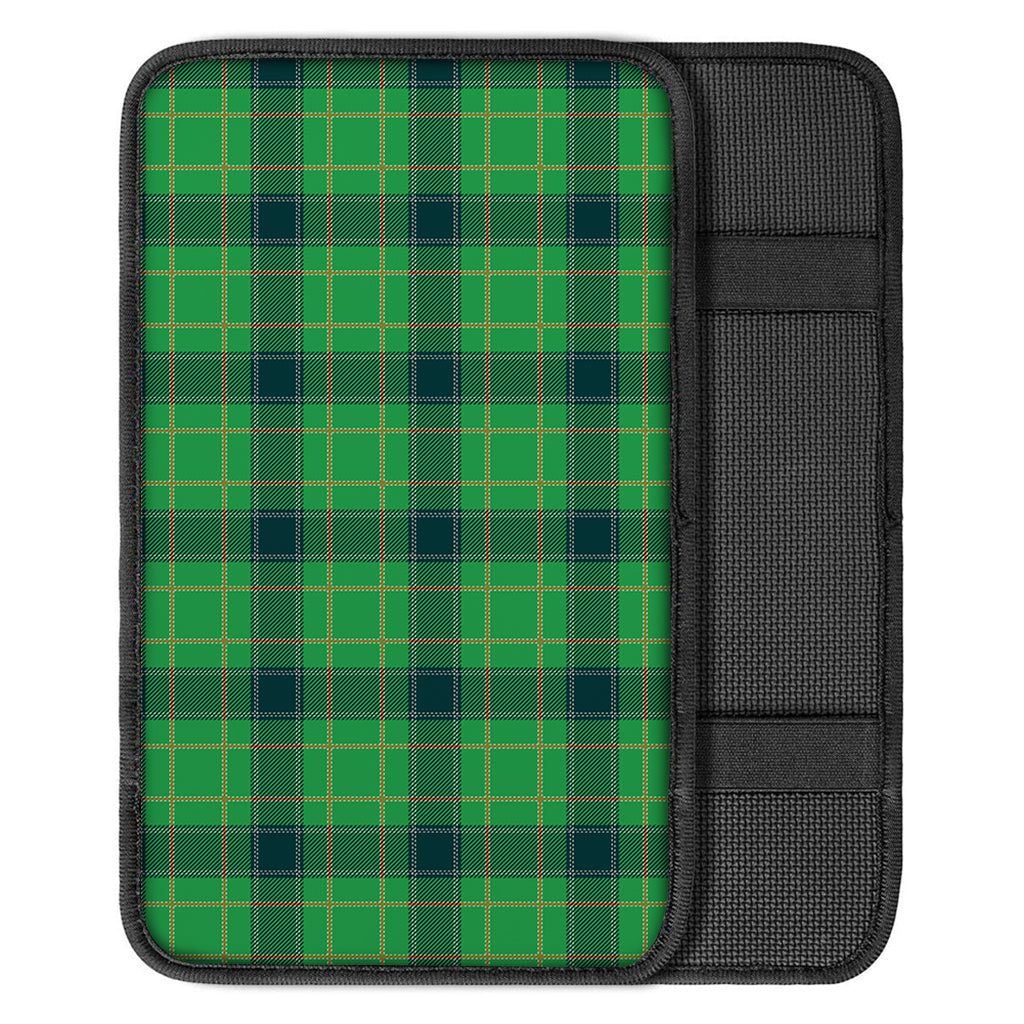 St. Patrick's Day Scottish Plaid Print Car Center Console Cover