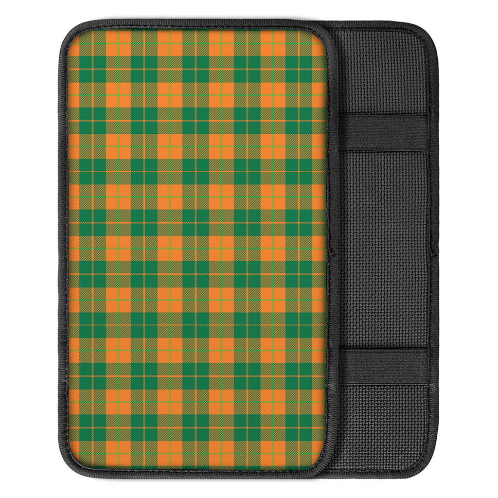 St. Patrick's Day Stewart Plaid Print Car Center Console Cover