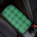 St. Patrick's Day Tartan Pattern Print Car Center Console Cover