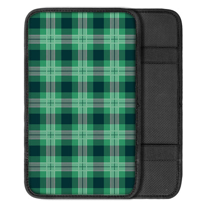 St. Patrick's Day Tartan Print Car Center Console Cover