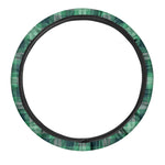 St. Patrick's Day Tartan Print Car Steering Wheel Cover