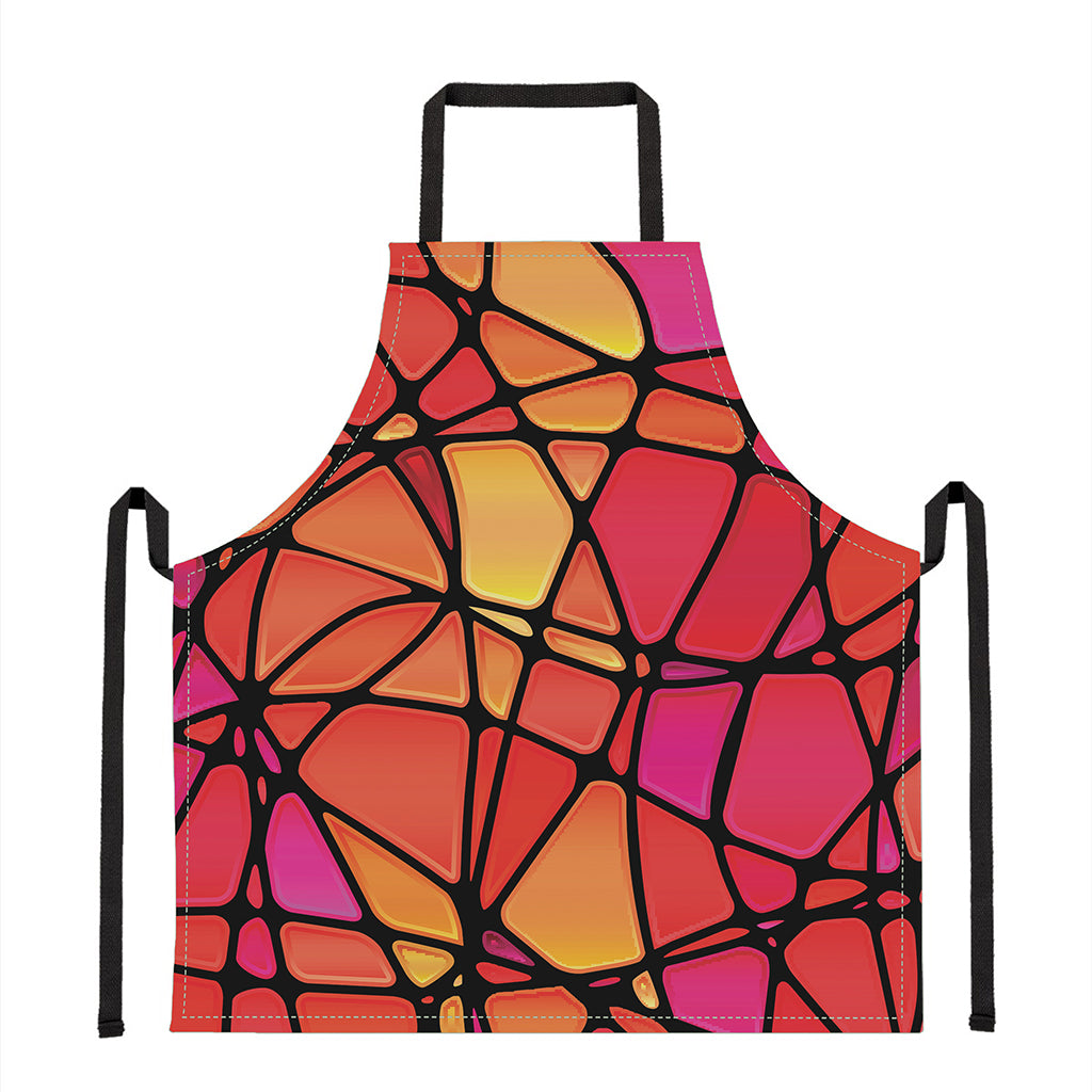 Stained Glass Mosaic Pattern Print Apron