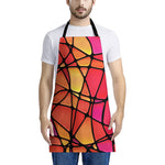 Stained Glass Mosaic Pattern Print Apron