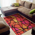 Stained Glass Mosaic Pattern Print Floor Mat