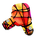 Stained Glass Mosaic Pattern Print Boxing Gloves
