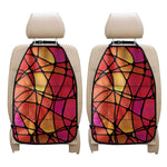 Stained Glass Mosaic Pattern Print Car Seat Organizers