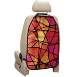 Stained Glass Mosaic Pattern Print Car Seat Organizers