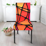 Stained Glass Mosaic Pattern Print Dining Chair Slipcover