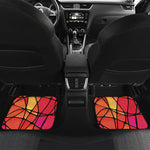 Stained Glass Mosaic Pattern Print Front and Back Car Floor Mats