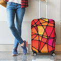 Stained Glass Mosaic Pattern Print Luggage Cover