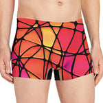 Stained Glass Mosaic Pattern Print Men's Boxer Briefs