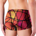 Stained Glass Mosaic Pattern Print Men's Boxer Briefs