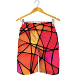 Stained Glass Mosaic Pattern Print Men's Shorts