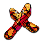 Stained Glass Mosaic Pattern Print Muay Thai Shin Guard