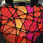 Stained Glass Mosaic Pattern Print Pet Car Back Seat Cover