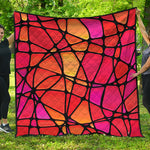 Stained Glass Mosaic Pattern Print Quilt