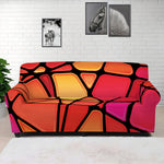 Stained Glass Mosaic Pattern Print Sofa Cover