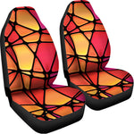 Stained Glass Mosaic Pattern Print Universal Fit Car Seat Covers