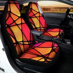 Stained Glass Mosaic Pattern Print Universal Fit Car Seat Covers